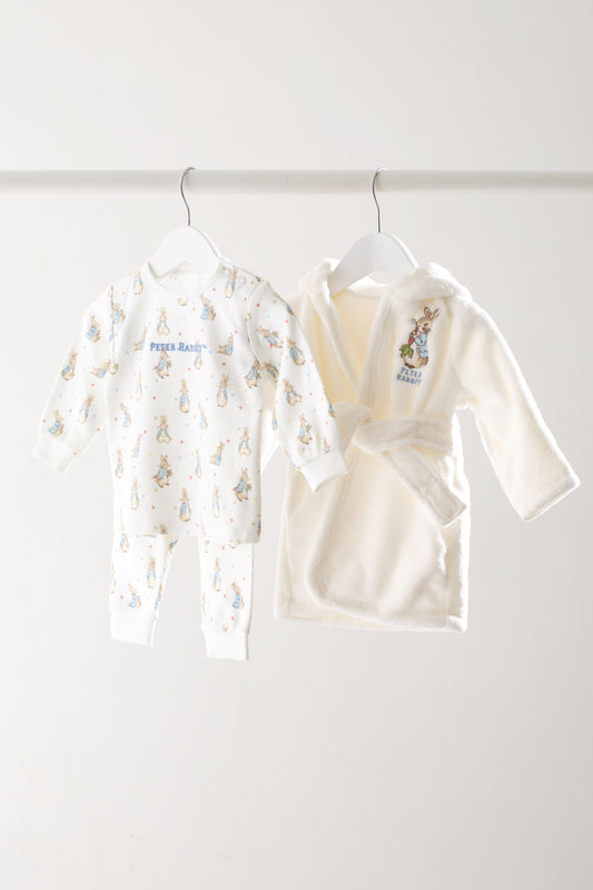 Personalised Peter Rabbit Pyjamas & Dressing Gown 2 Piece Set