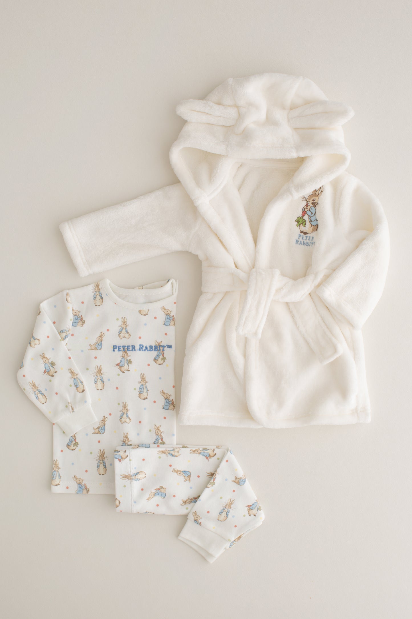 Personalised Peter Rabbit Pyjamas & Dressing Gown 2 Piece Set