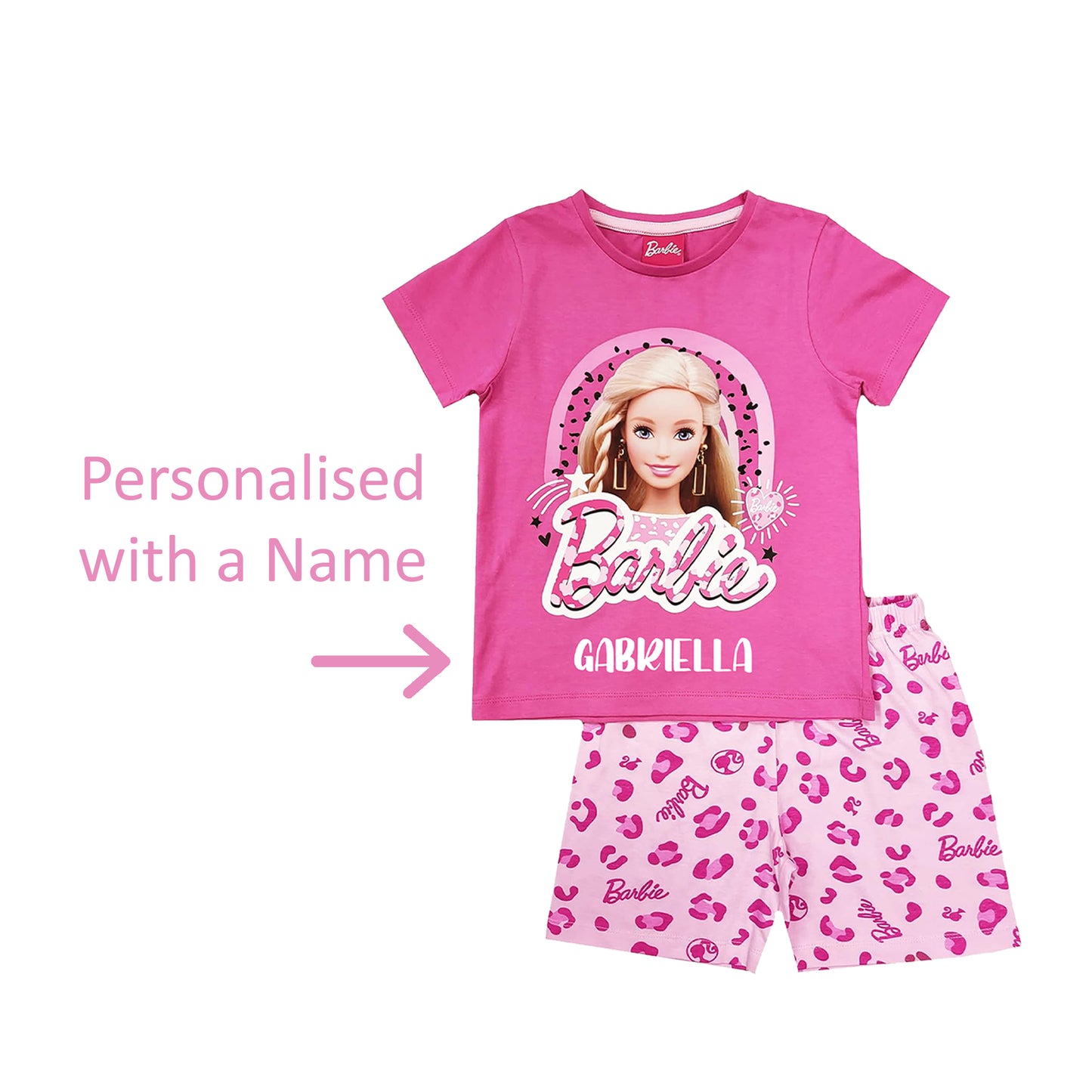 Girls Barbie Short Pyjamas