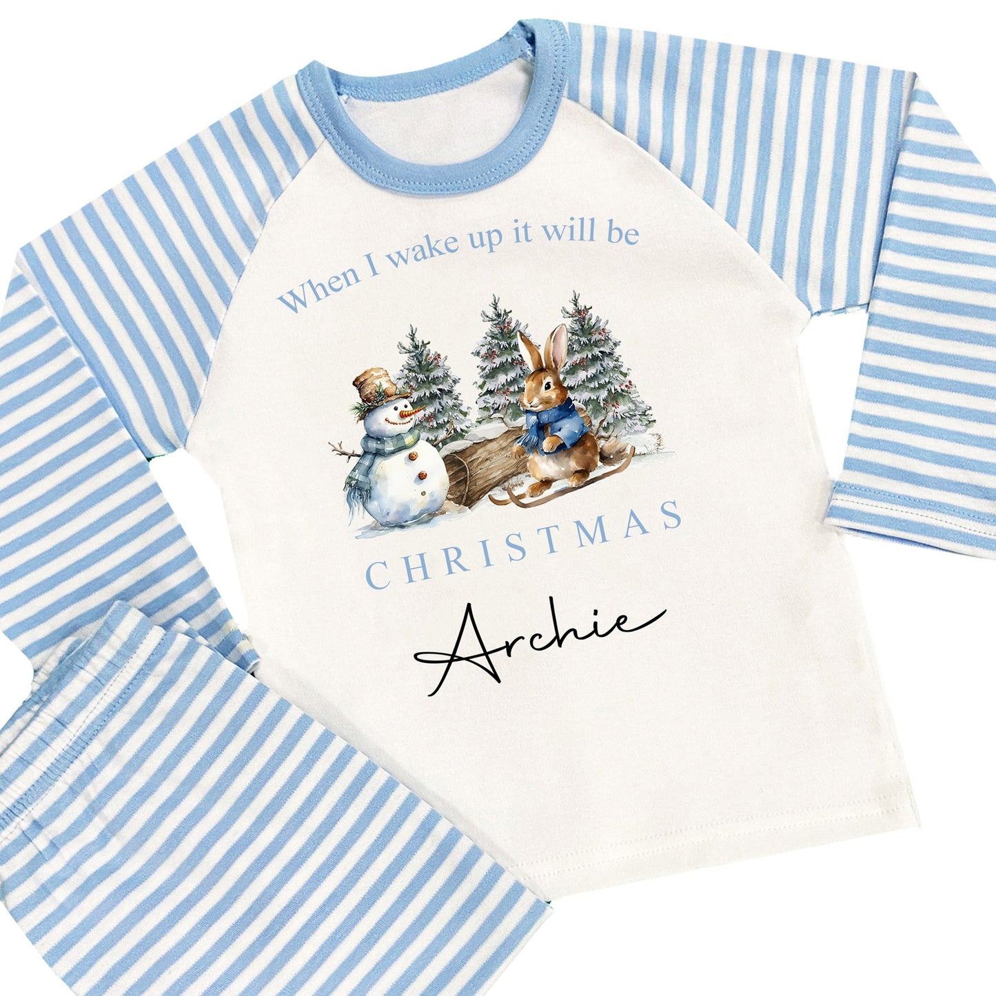 Personalised Boys Christmas Pyjamas
