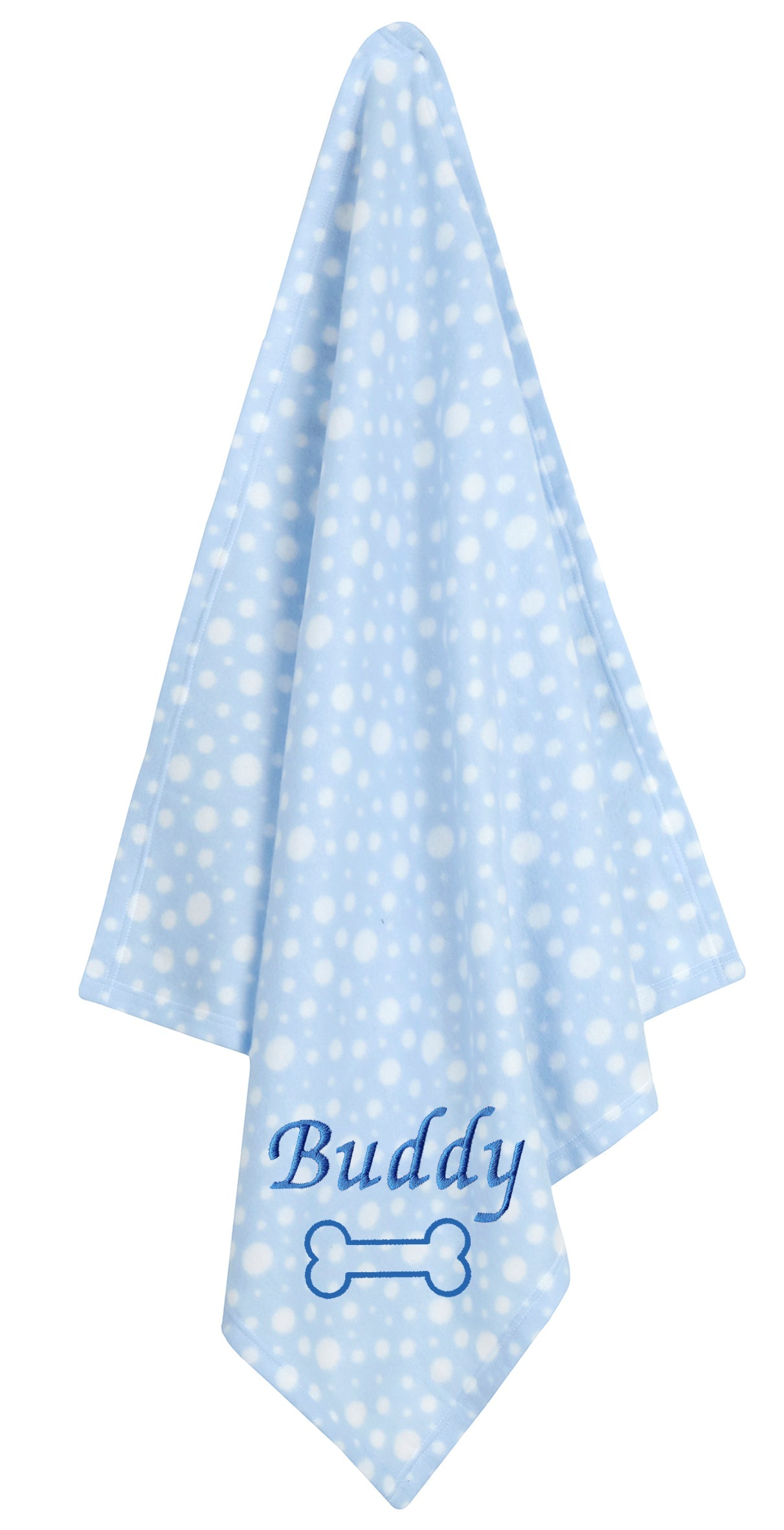 Personalised Blue Spot Pet Blankets