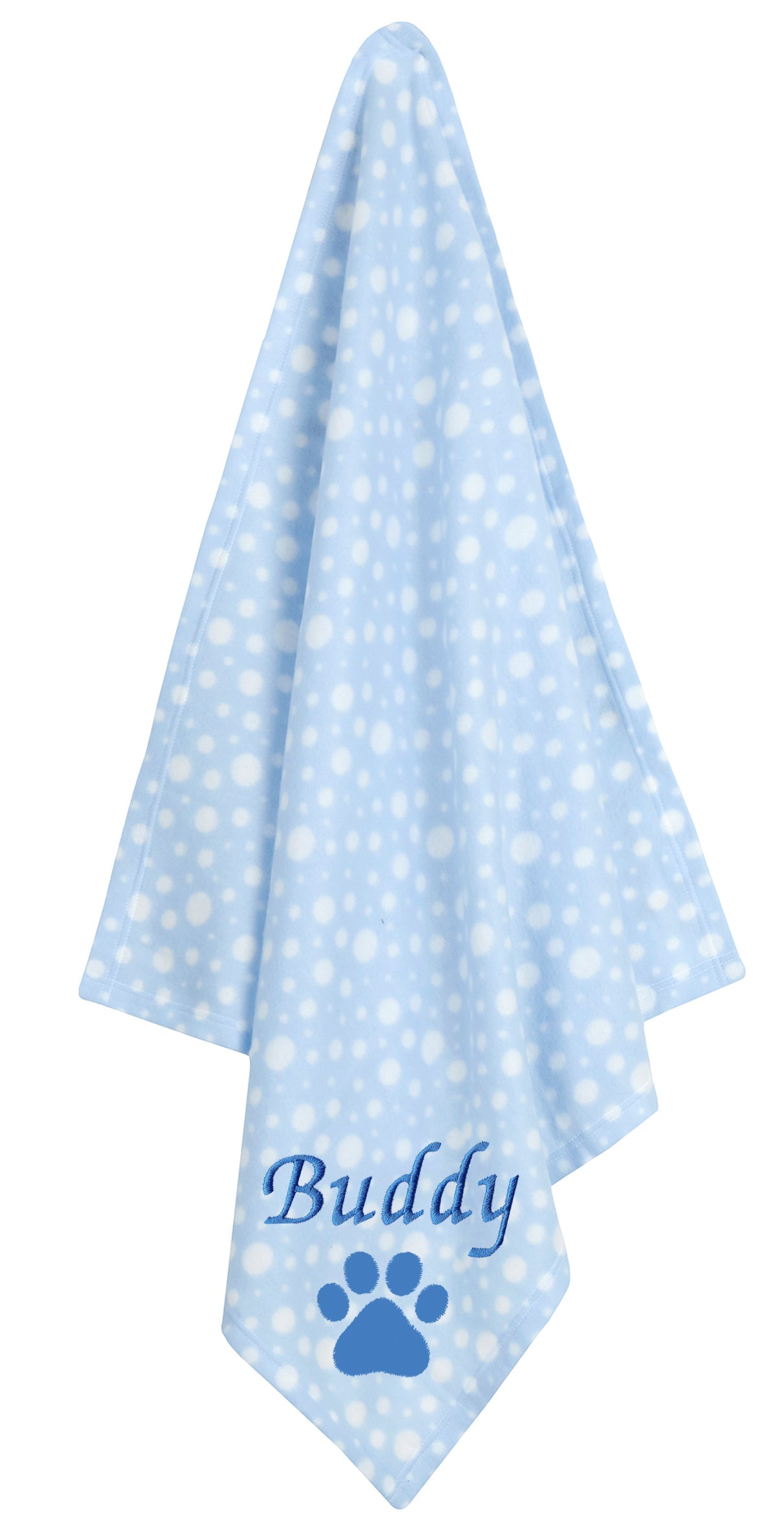Personalised Blue Spot Pet Blankets