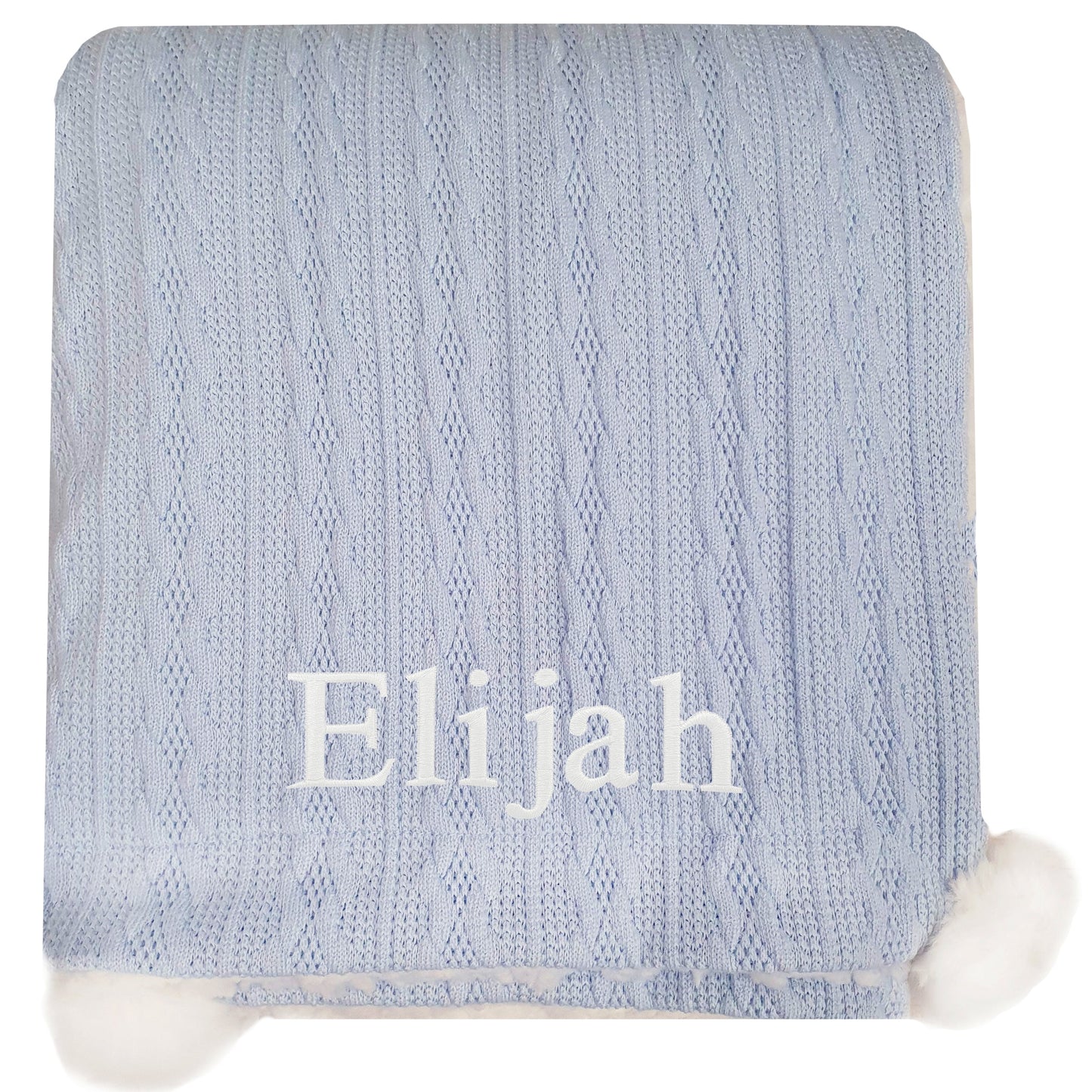 Personalised Pom Pom Blanket