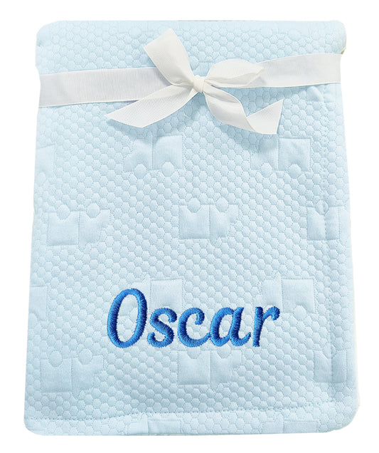 Personalised Blue Truck Lorry Blanket