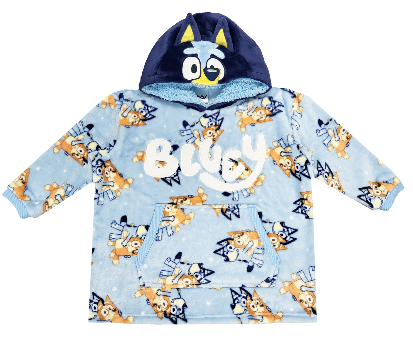 Bluey Boys Oversized Hoodie - Blue