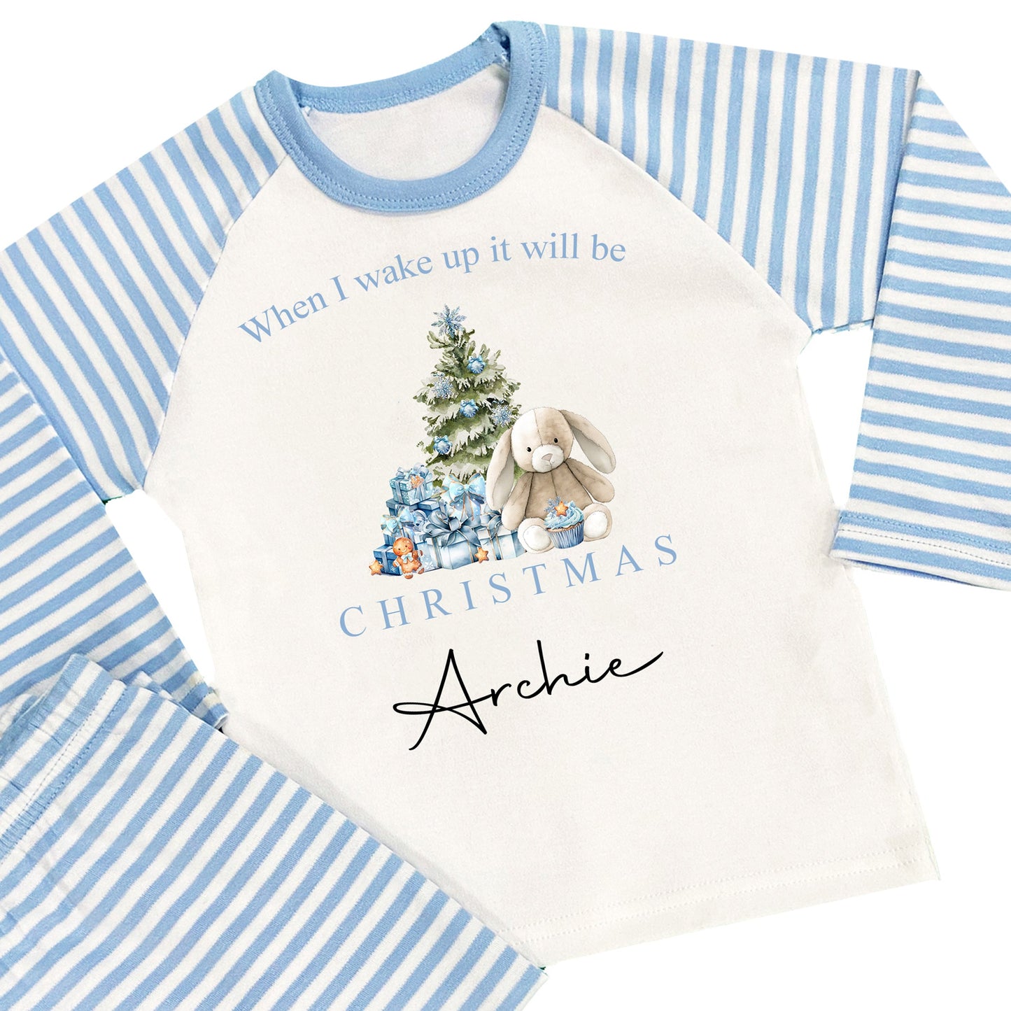 Personalised Boys Christmas Pyjamas