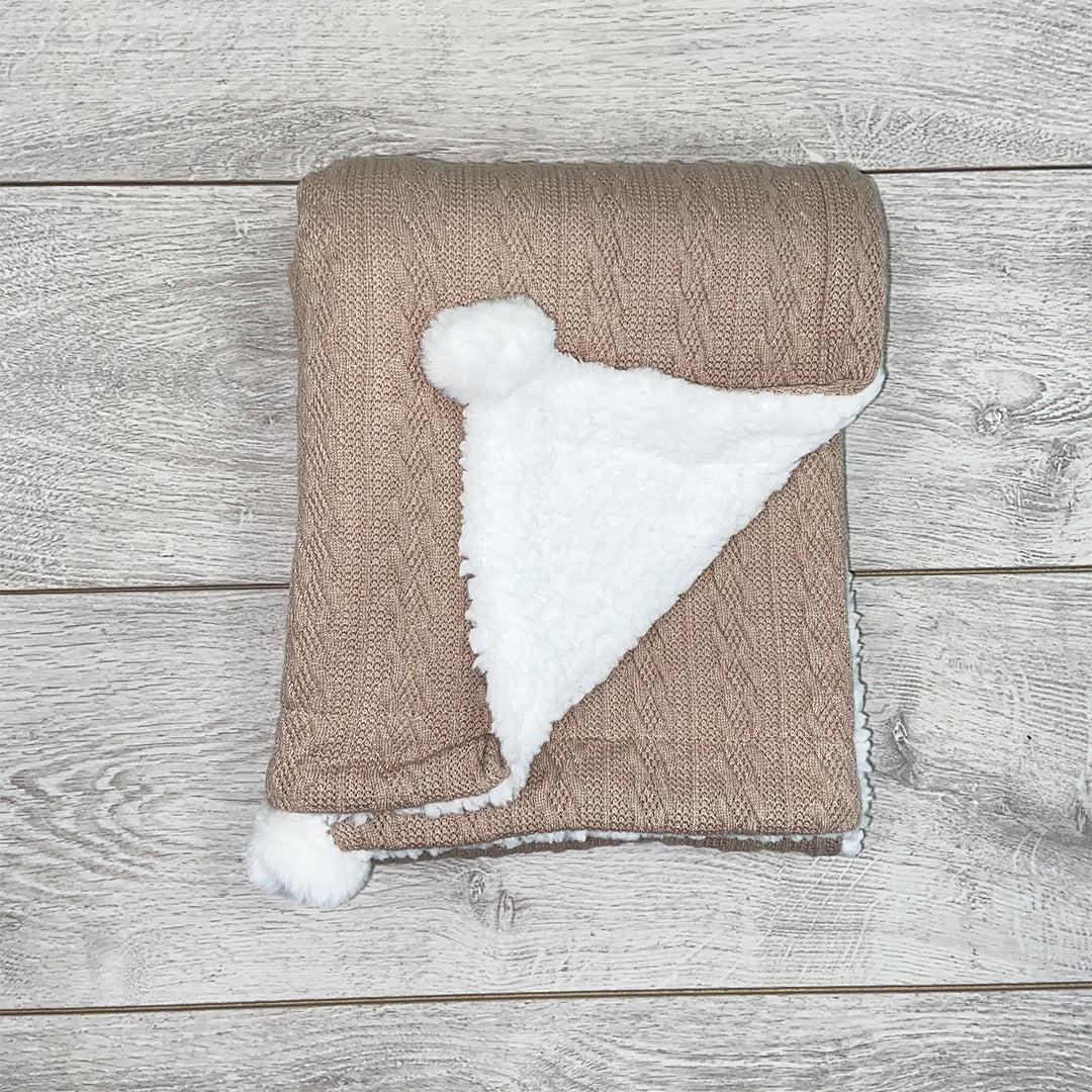 Personalised Pom Pom Blanket