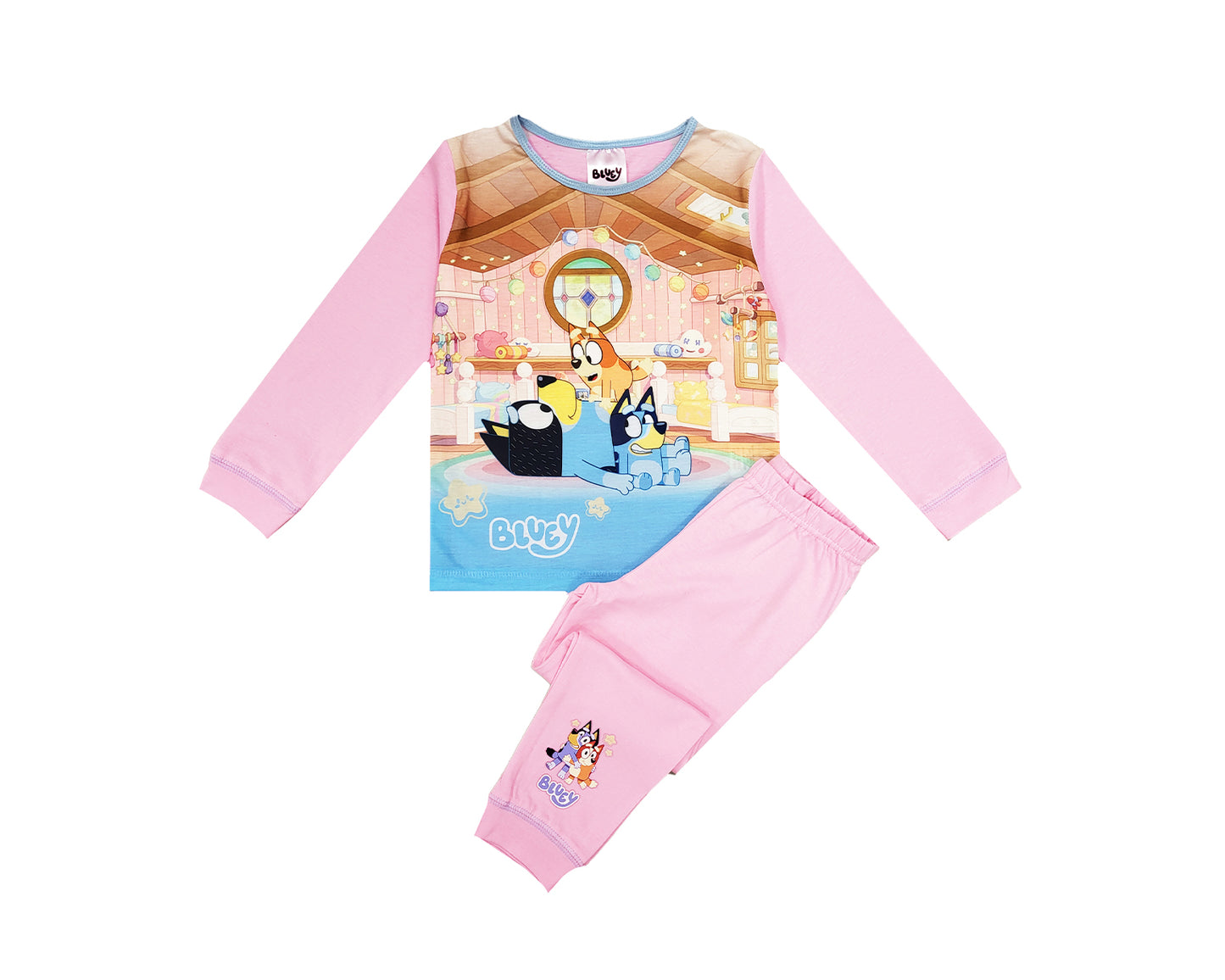 Girls Bluey Pyjamas - Pink