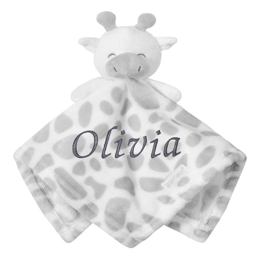 Personalised Soft Giraffe Comforter Blanket
