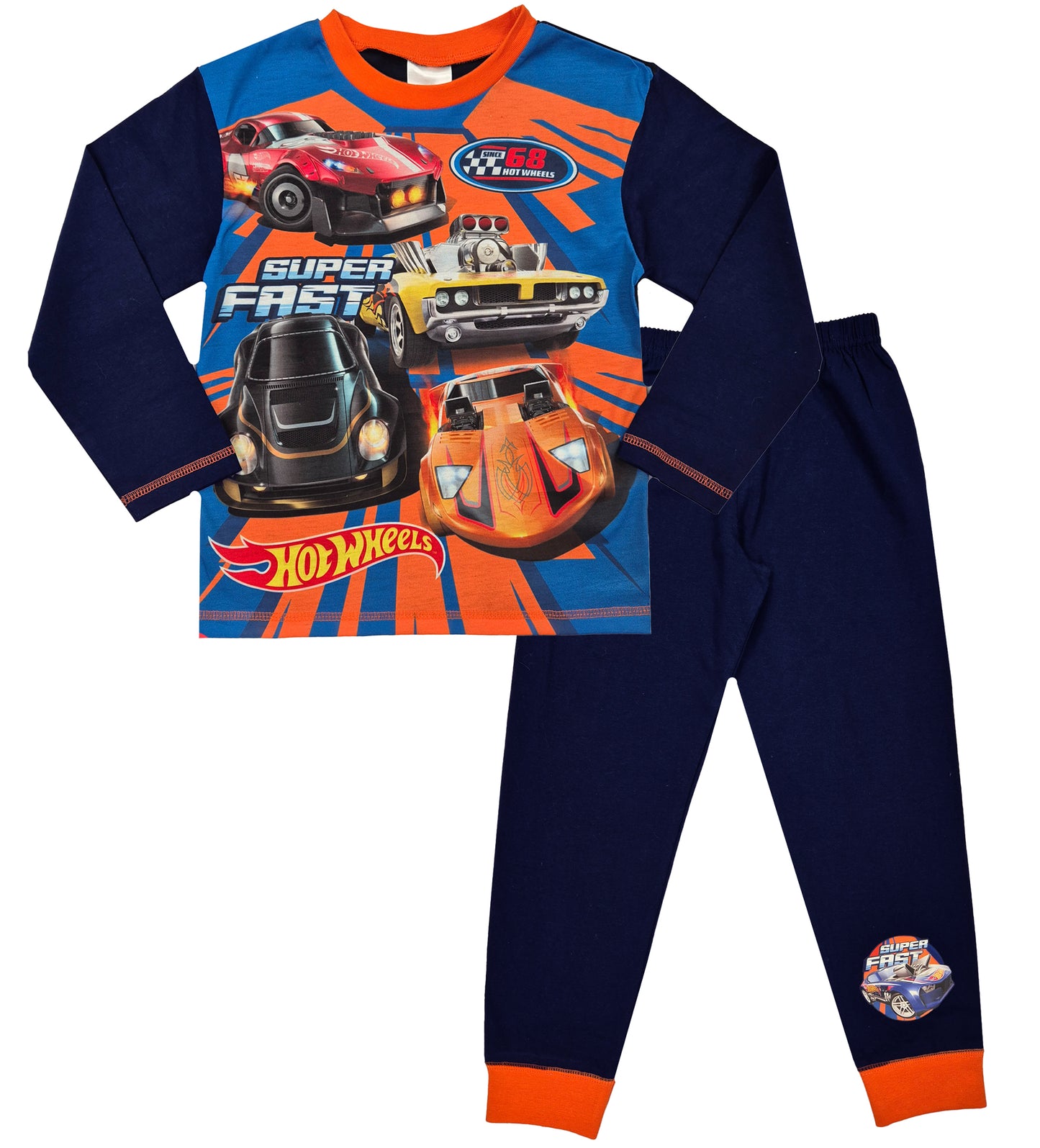 Hot Wheels Boys Pyjamas - Blue