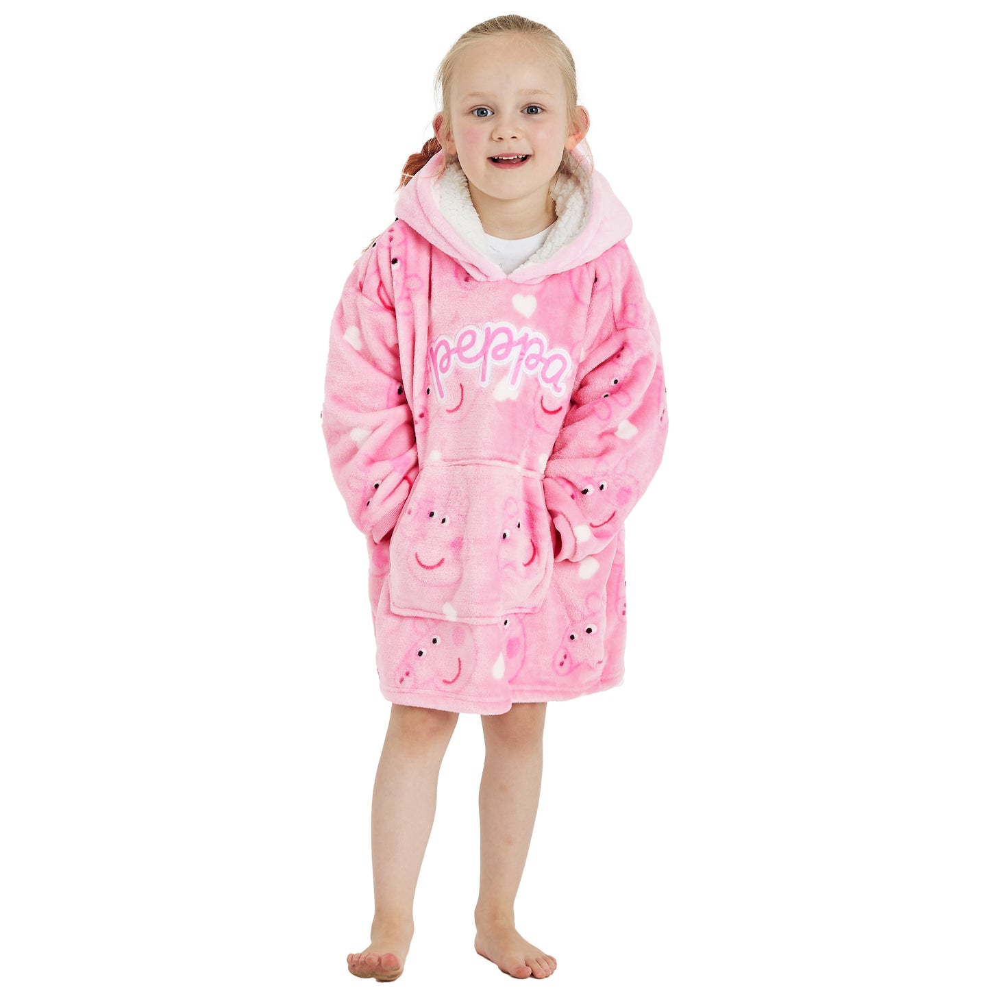 Girls Peppa Pig Oversized Hoodie