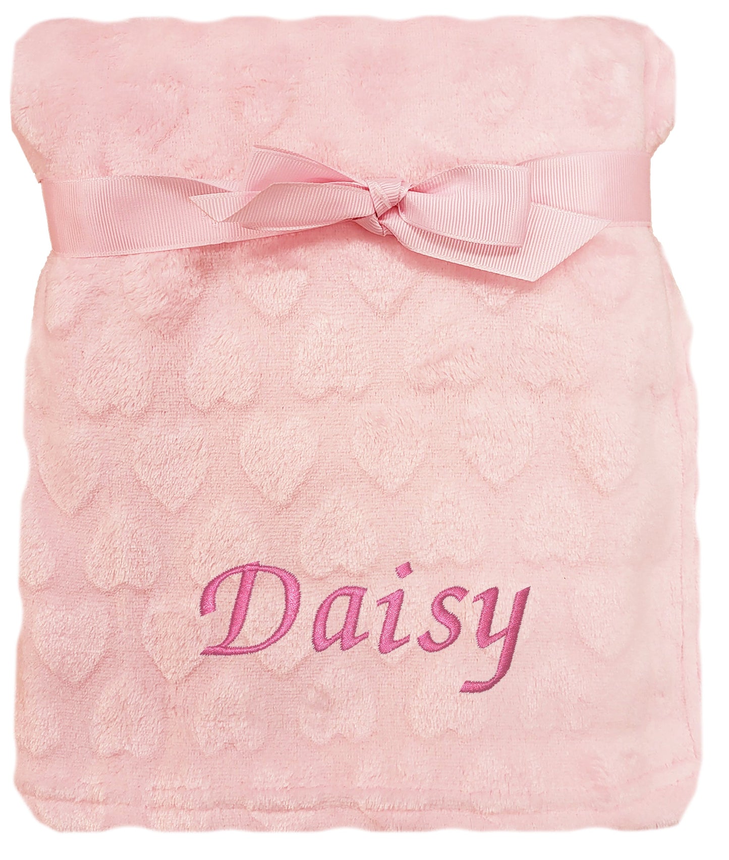 Personalised Baby Heart Blanket