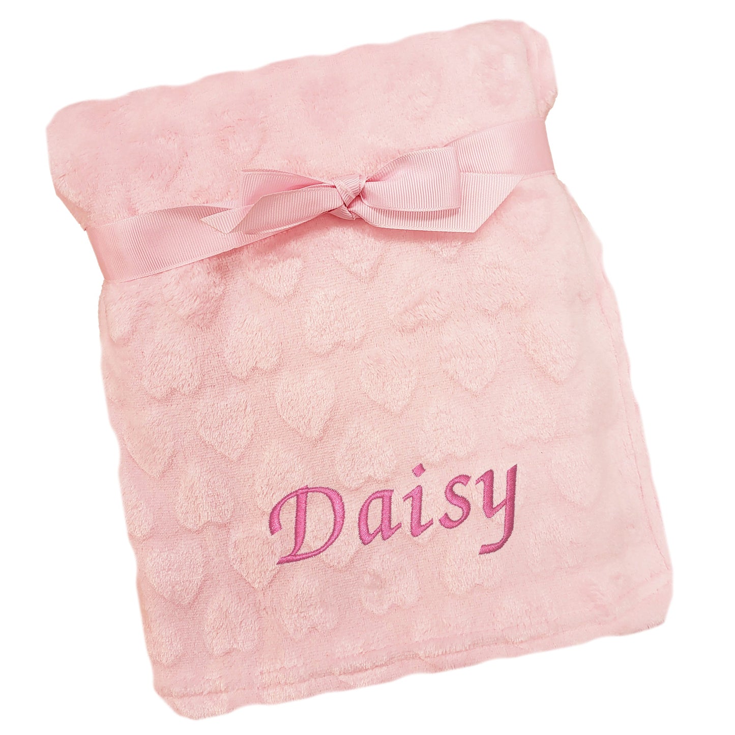 Personalised Baby Heart Blanket
