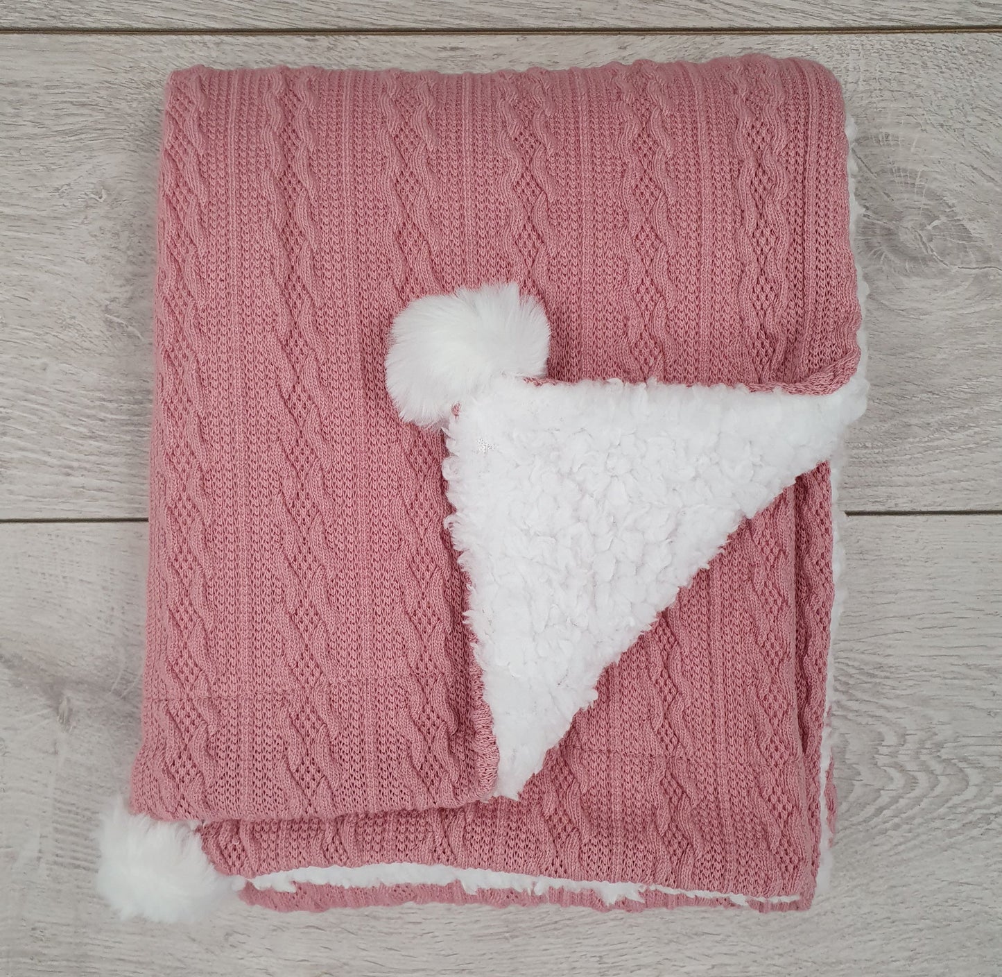 Personalised Pom Pom Blanket