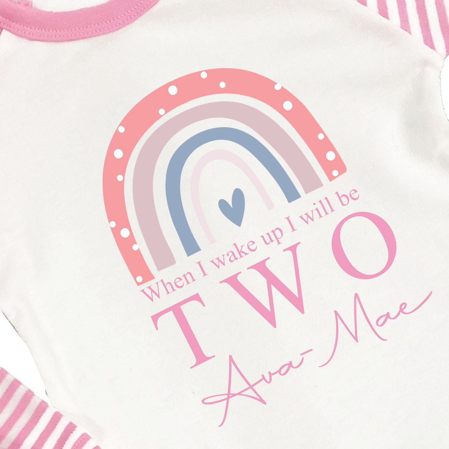 Personalised When I Wake Up Rainbow Pyjamas