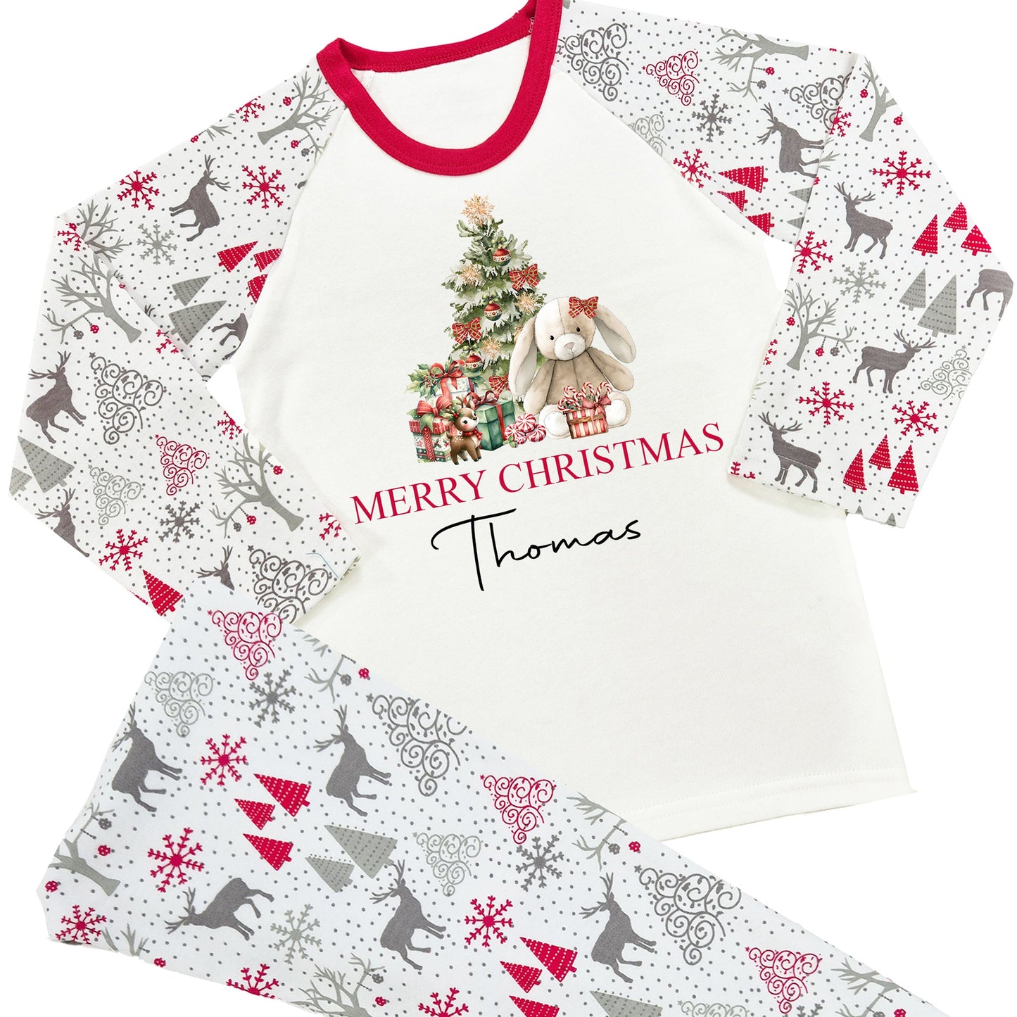 Personalised Christmas Pyjamas Reindeer