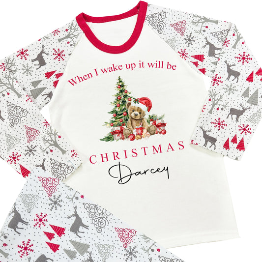 Personalised Christmas Pyjamas Reindeer