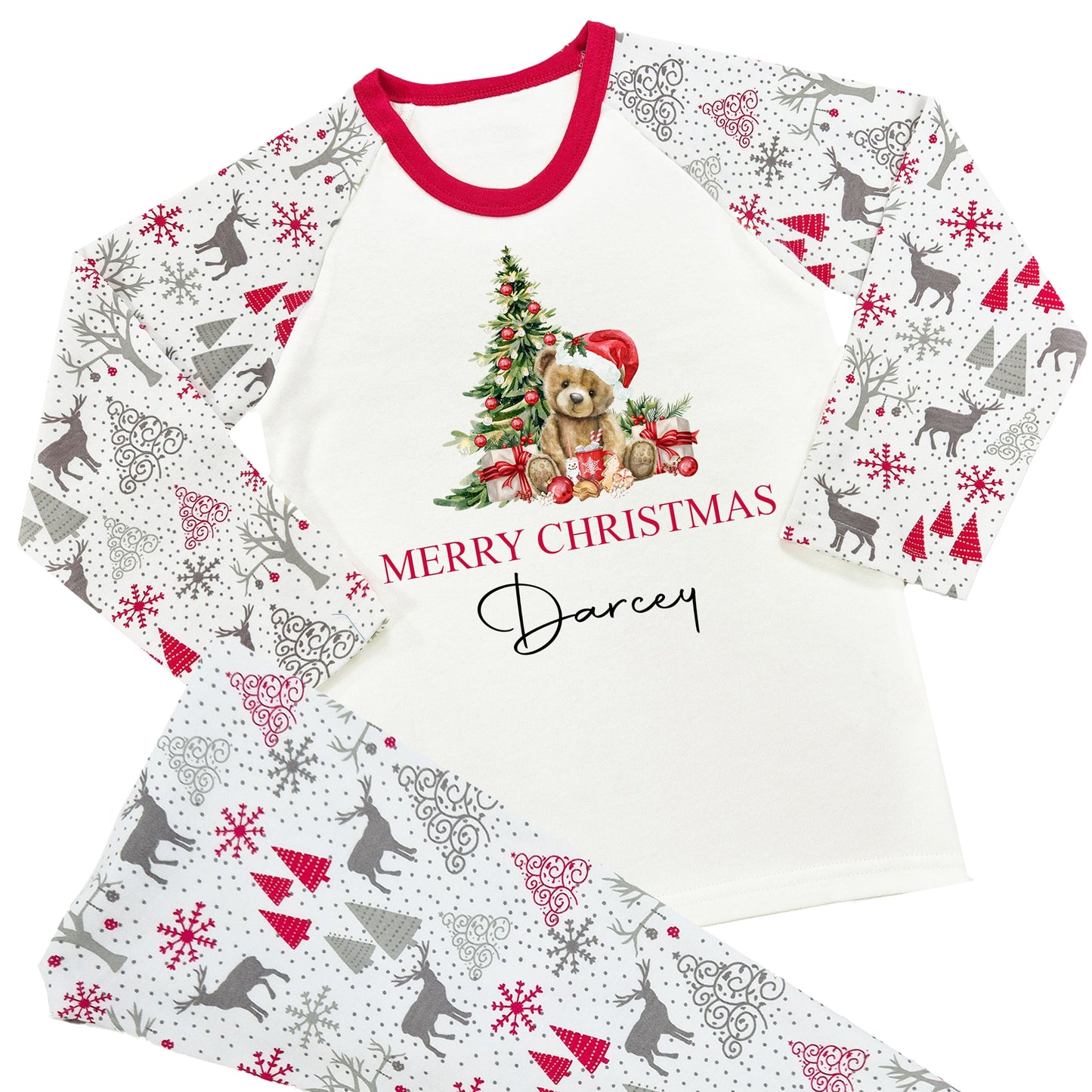 Personalised Christmas Pyjamas Reindeer