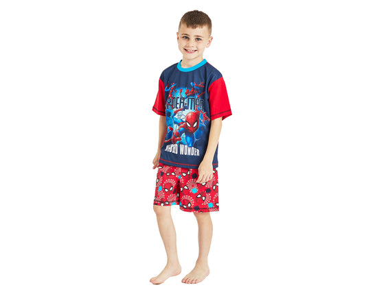 Boys Spiderman Marvel Short Pyjamas