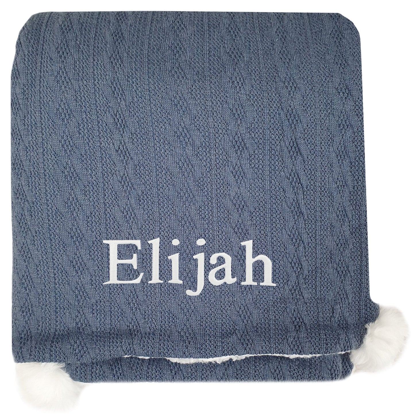 Personalised Pom Pom Blanket