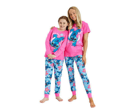Girls & Ladies Disney Lilo & Stitch Mini Me Pyjamas