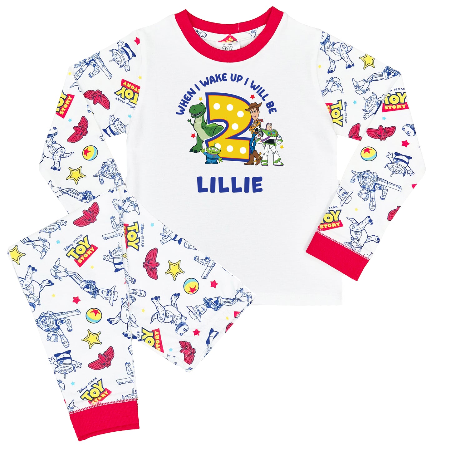 Personalised Toy Story Birthday Pyjamas - When I Wake Up