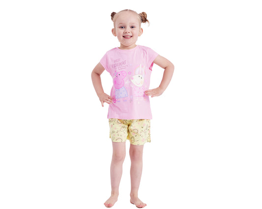 Girls Peppa Pig Short Pyjamas - Best Friends