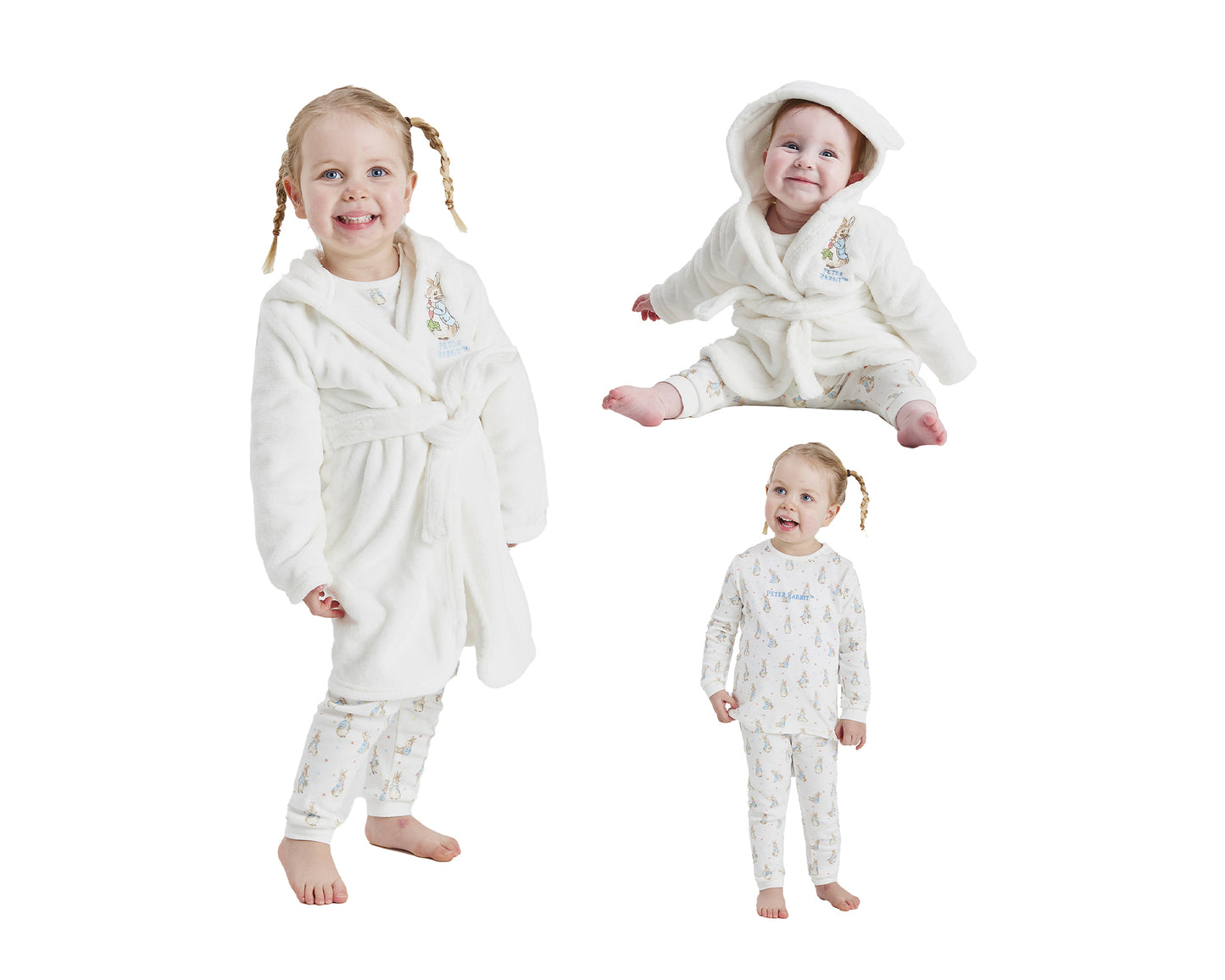 Personalised Peter Rabbit Pyjamas & Dressing Gown 2 Piece Set