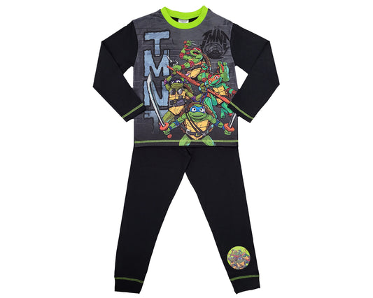 Boys Teenage Mutant Ninja Turtles Pyjamas - Black
