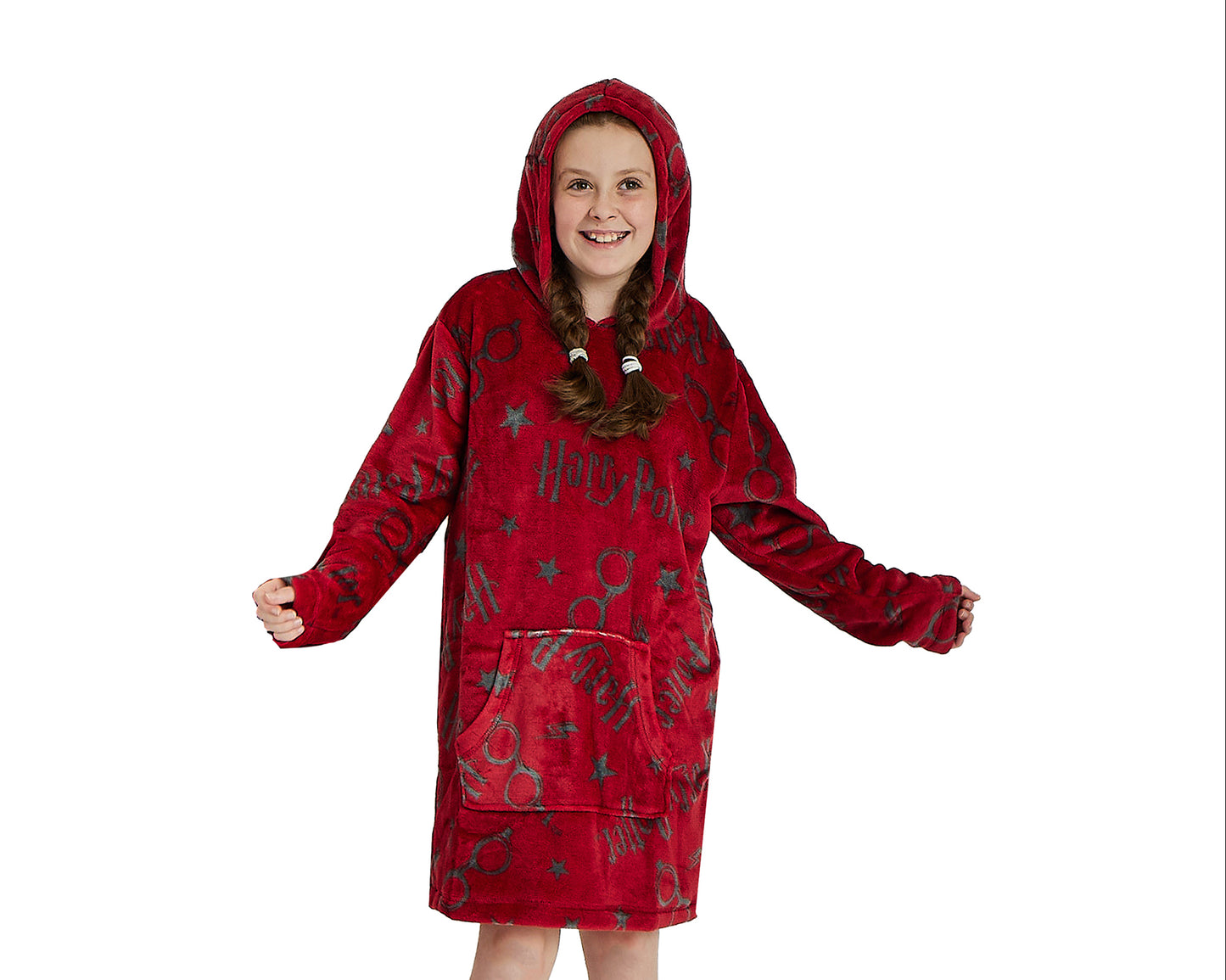 Girls Boys Harry Potter Oversized Hoody Hoodie