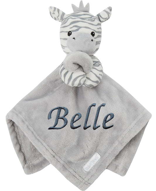 Personalised Baby Zebra Comforter Blanket