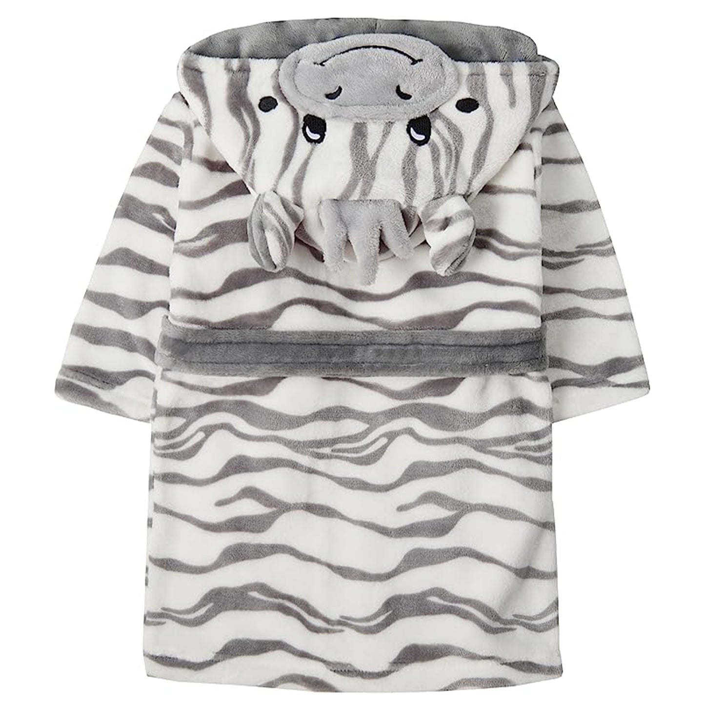 Personalised Baby Childrens Dressing Gown - Zebra