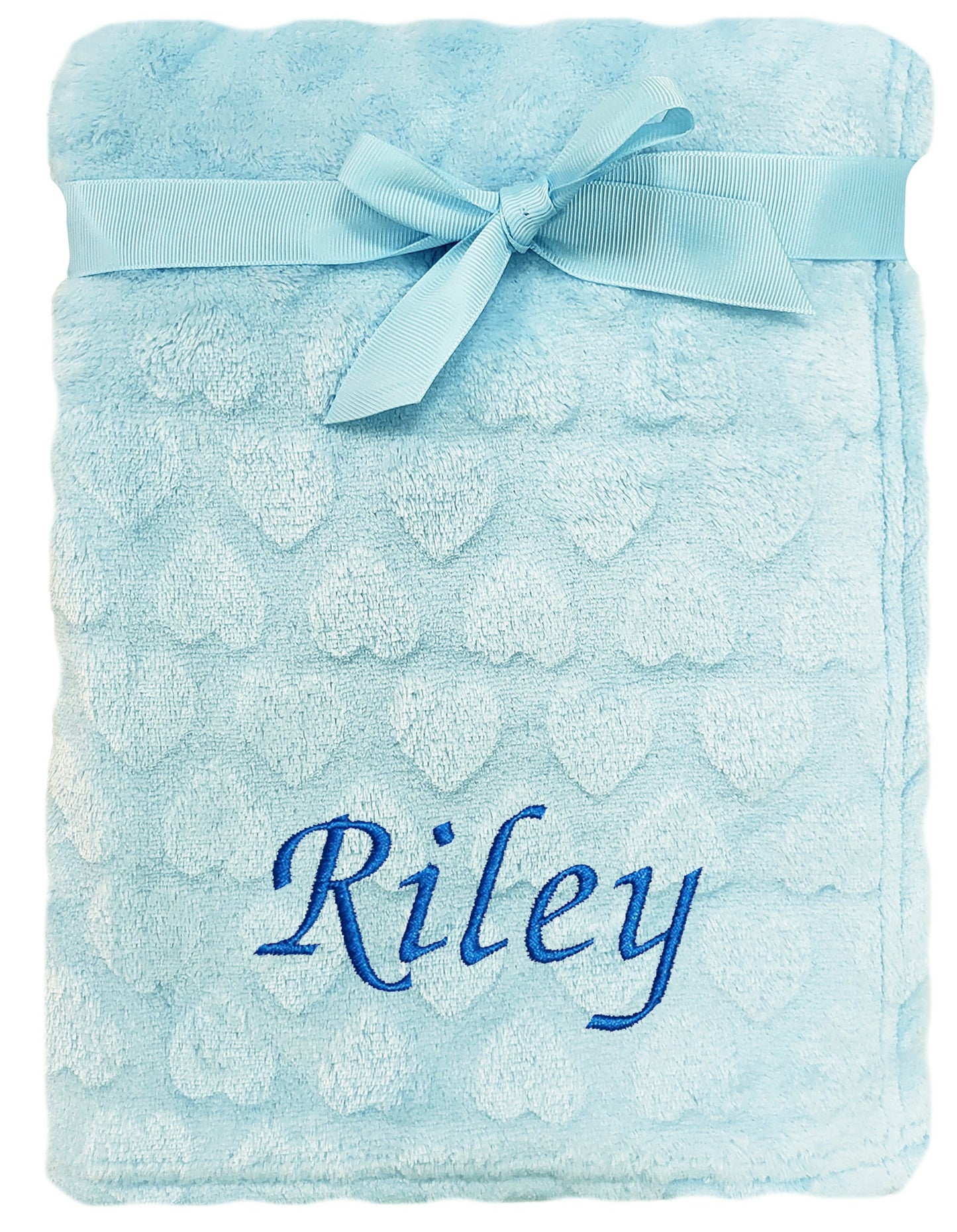 Personalised Baby Heart Blanket