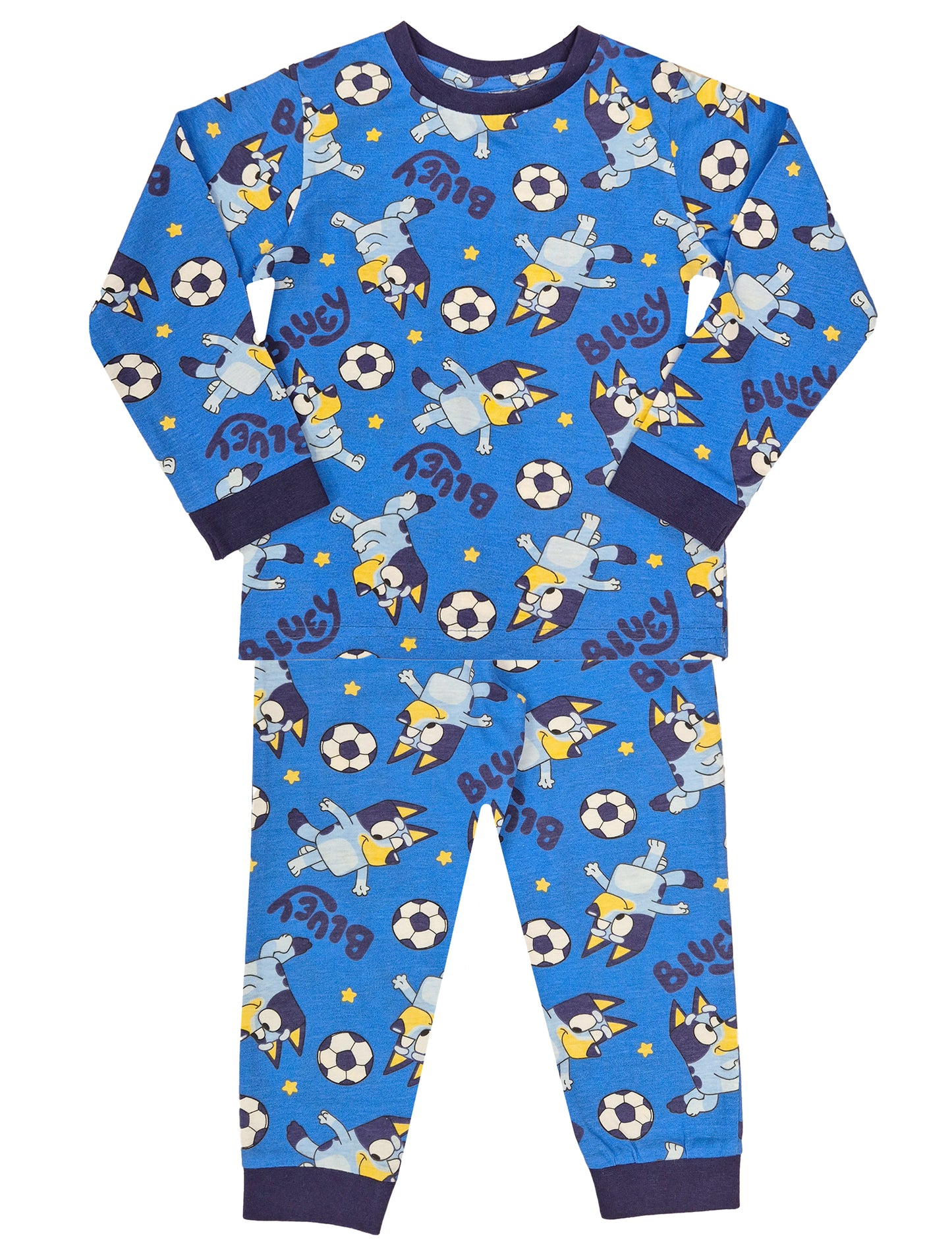 Boys Bluey Pyjamas – 100% Cotton Long Sleeve Bluey PJ Set (18 Months to 8 Years)