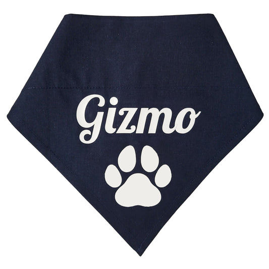 Personalised Pet Dog Blue Bandana