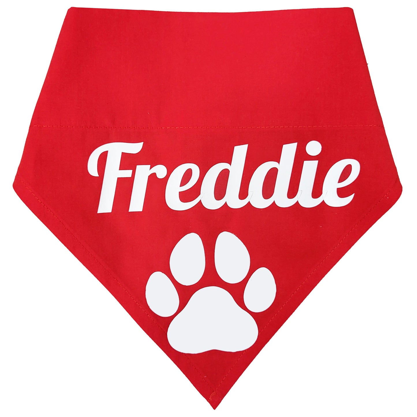 Personalised Pet Dog Red Bandana