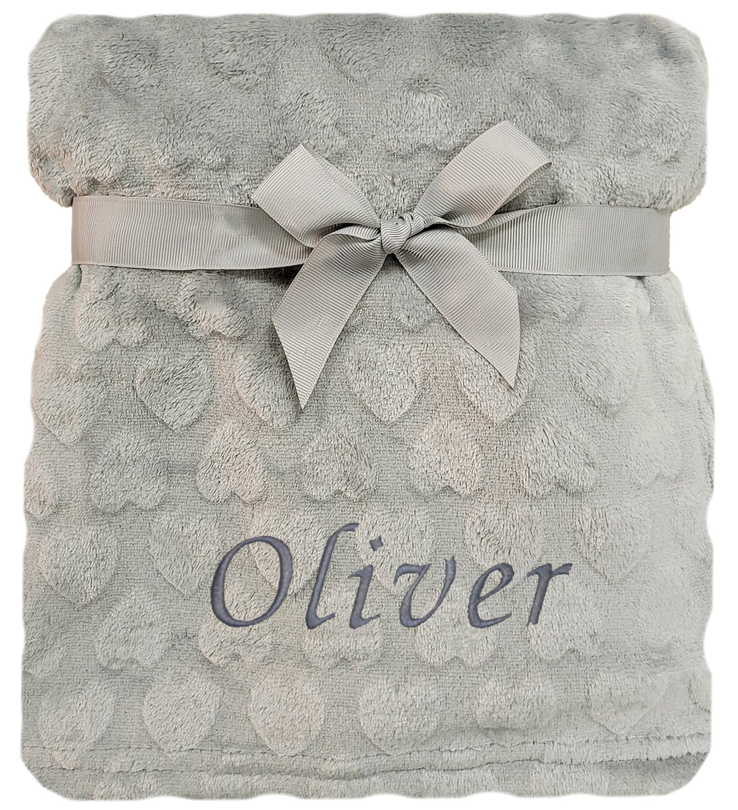 Personalised Baby Heart Blanket
