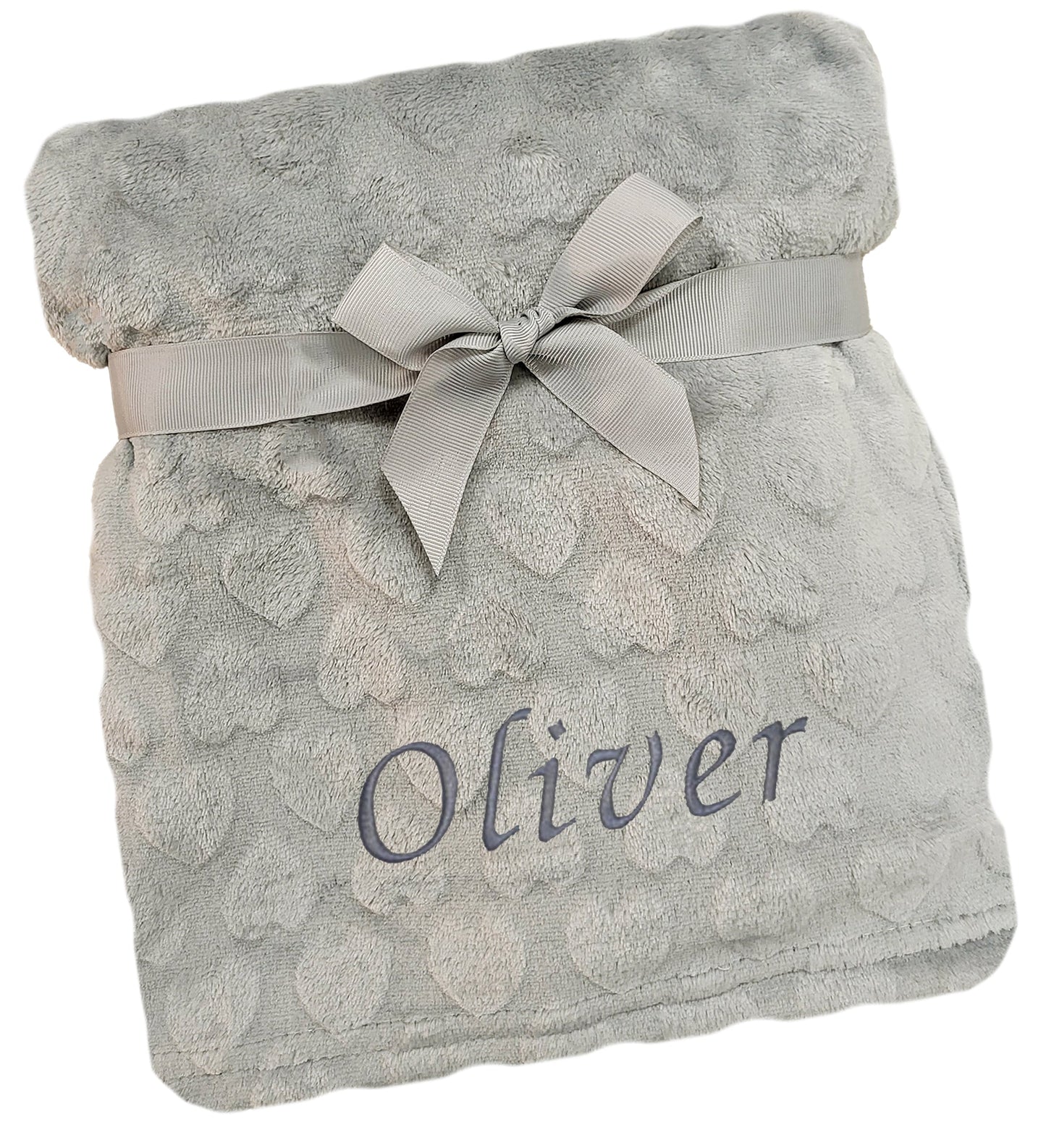 Personalised Baby Heart Blanket
