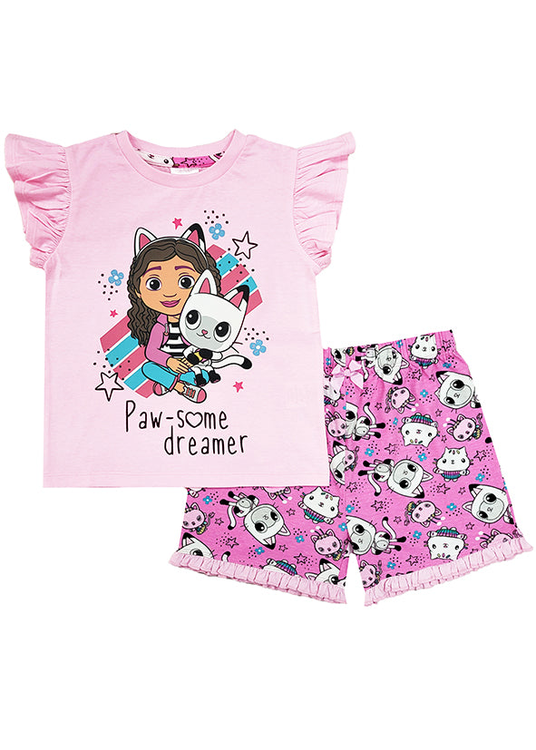 Girls Gabbys Dollhouse Short Pyjamas