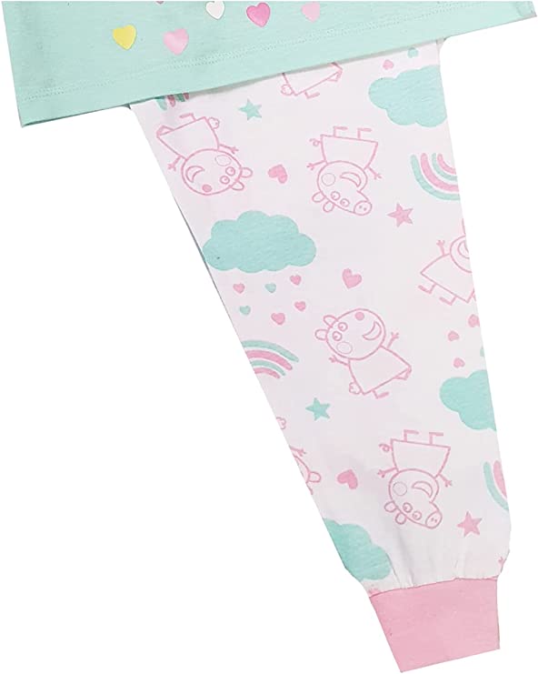Girls Peppa Pig Pyjamas - Mint