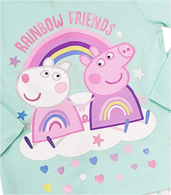 Girls Peppa Pig Pyjamas - Mint