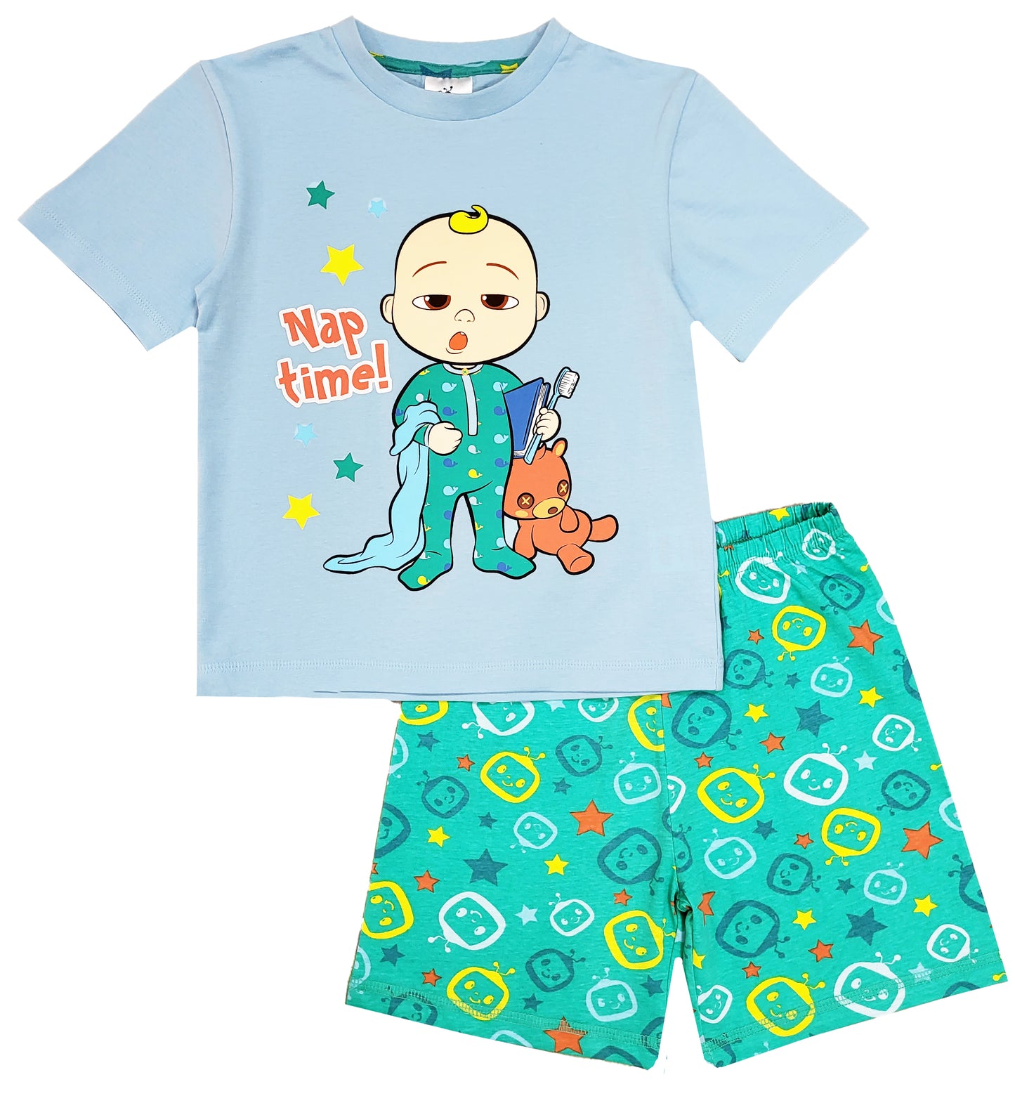 Boys Cocomelon Short Pyjamas - Nap Time