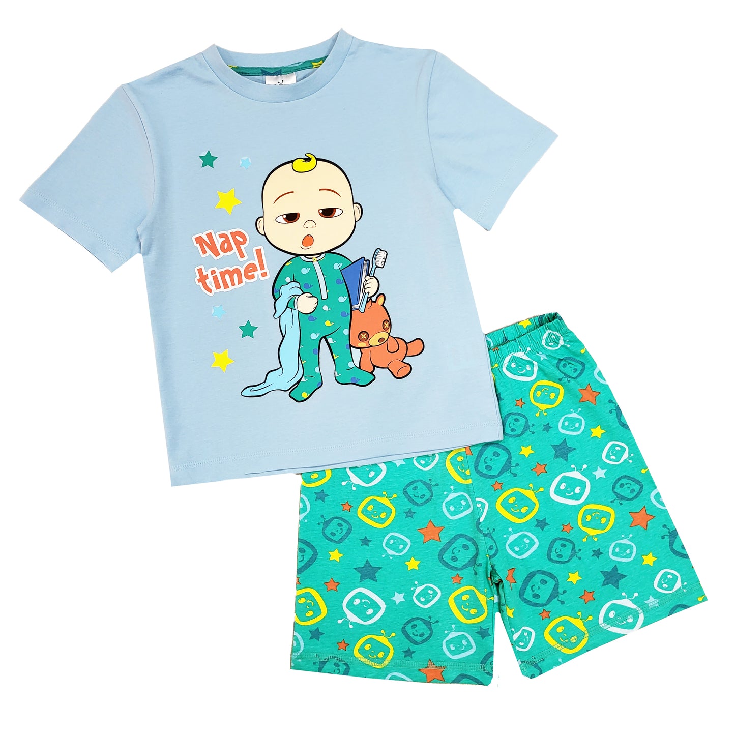 Boys Cocomelon Short Pyjamas - Nap Time