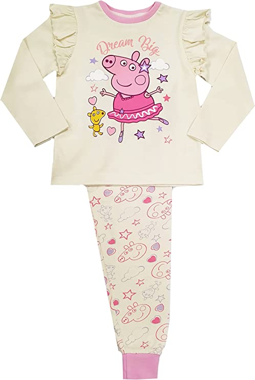 Girls Peppa Pig Pyjamas - Frill