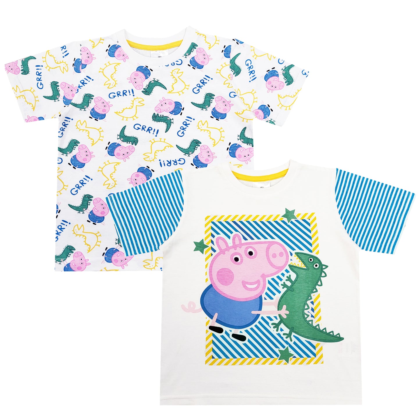 Boys George Pig T Shirts 2 PACK