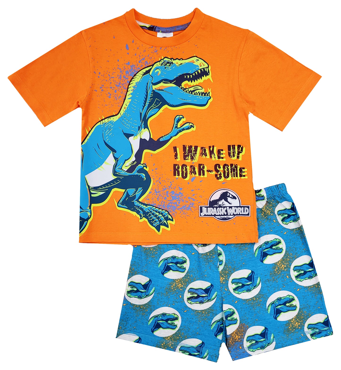 Boys Jurassic World Dinosaur Short Pyjamas