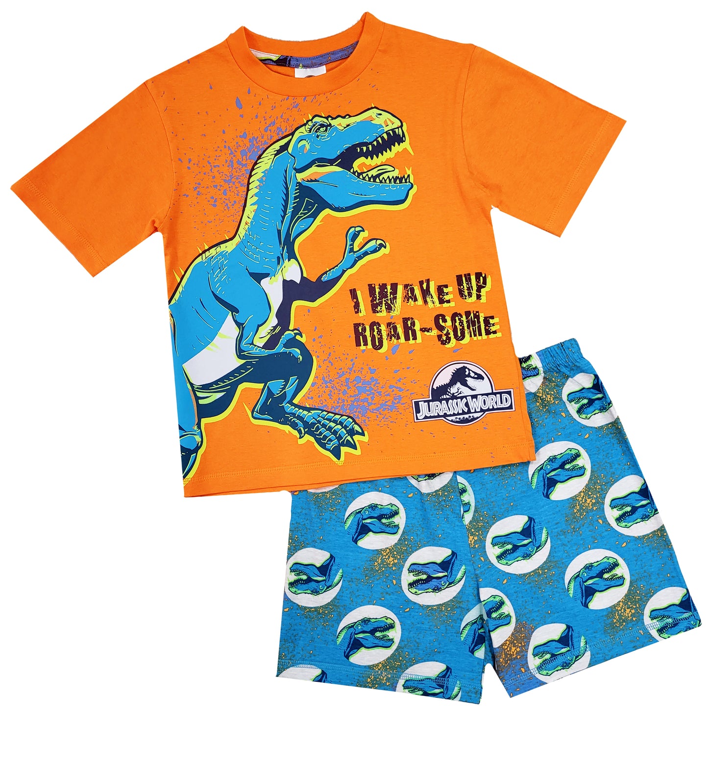 Boys Jurassic World Dinosaur Short Pyjamas