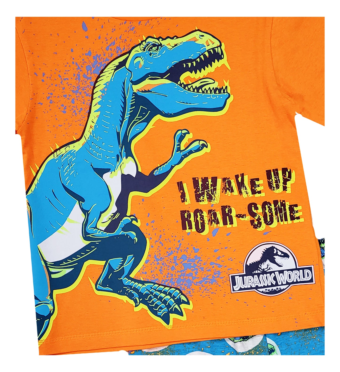 Boys Jurassic World Dinosaur Short Pyjamas