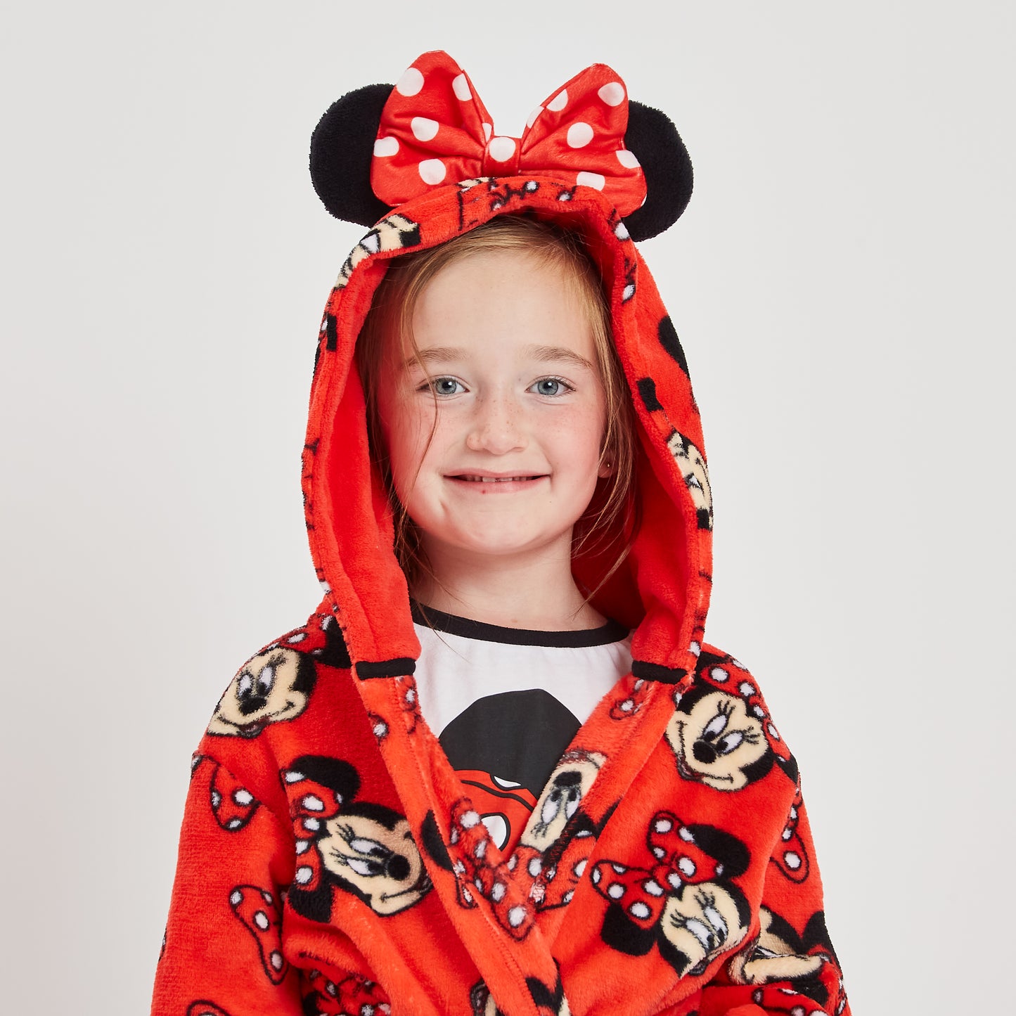 Girls Disney Minnie Mouse Dressing Gown Robe