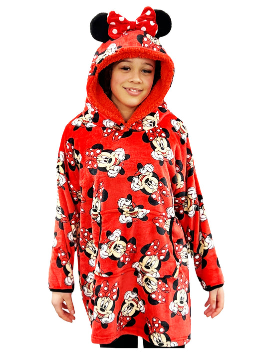 Girls Disney Minnie Mouse Oversized Hoody Hoodie